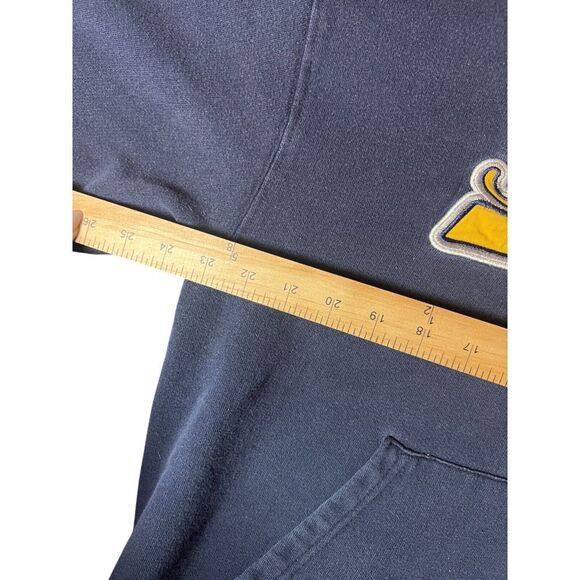 Georgia Tech Yellow Jackets Vintage Embroidered Hoodie Retro Size L Throwback - Picture 5 of 6